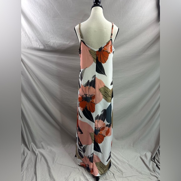 Abstract Floral Spaghetti Strap Vacation Dress - Picture 8 of 8